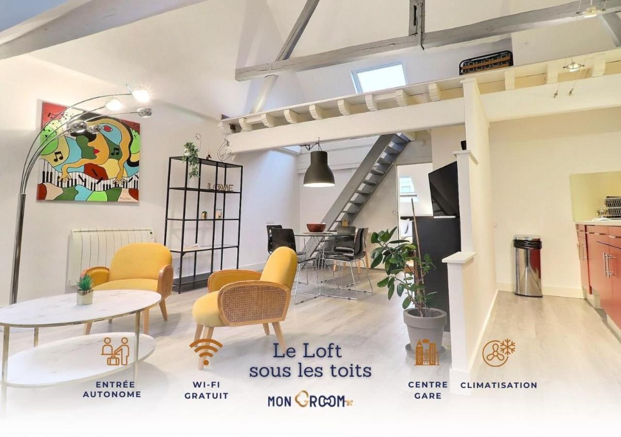 Le Loft Sous Les Toits - Proche Gare - Mon Groom Troyes Exterior foto
